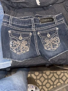 LA Idol USA Medium Cutoff Jeans Shorts - Bild 1 von 3
