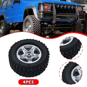 4Pcs RC Auto Räder und Reifen für 1:12 MN82 MN78 Gummi Metall Robust - Bild 1 von 7