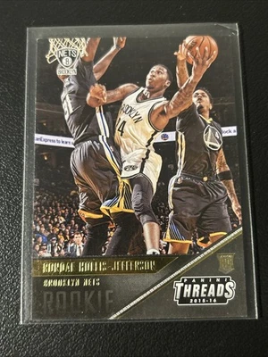 Rondae Hollis-Jefferson 2015-16 Panini Threads GOLD RC Card Nets d#/10 - Image 1 of 2