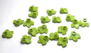 Lego - Plants - Lot of 20 - Lime Green, Plate 1 x 1 Round with 3 Leaves - Picture 1 of 1