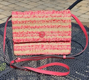 PATRICIA NASH Ebbe Woven Straw Lanza Clutch Crossbody Bag Purse - READ! - Picture 1 of 23