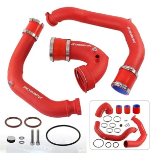 Charging Tube Pipe Intake Pipe Kit For BMW S55 F80 M3 /F82 F83 M4 2015-2020 Red - Picture 1 of 11