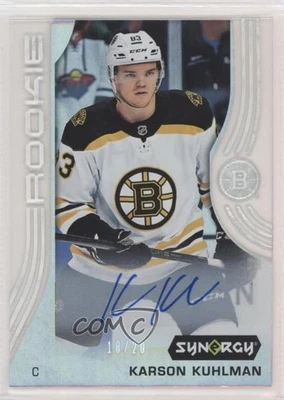 2019-20 Upper Deck Synergy Rookies /20 Karson Kuhlman #49 Rookie Auto RC - Image 1 of 2