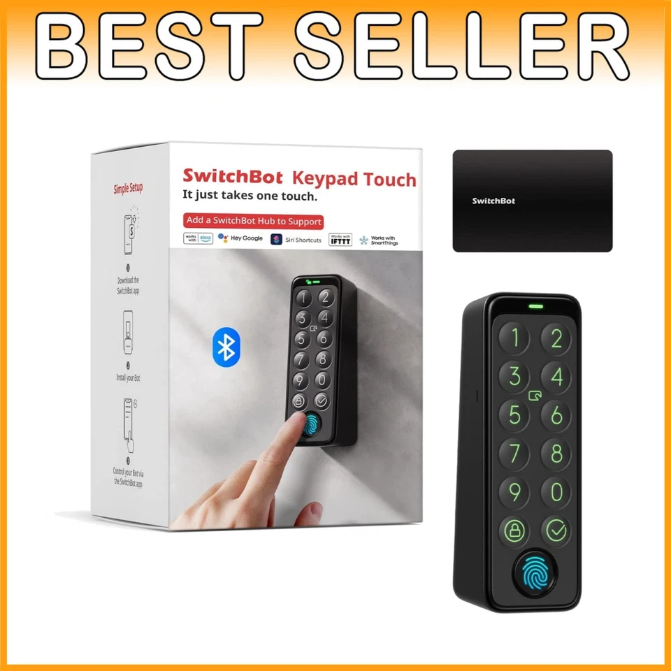 Keyless Home Entry, Virtual Passwords, Matte Black - Image 1 of 4