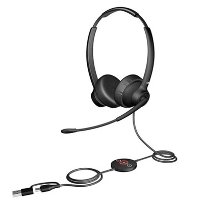 Cyber Acoustics AC-304C USB-C Stereo Headset with AI Noise Cancelation Mic - Image 1 of 3