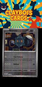 Bronzor Reverse Holo ME02: Phantasmal Flames 071/094 Pokemon TCG NM+ - Picture 1 of 2