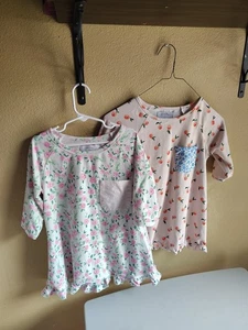 Sweet Honey Lot Of 2 Girl's Stretch Knit Tunic Tops Sz 12 -Casual Sleep Shirt  - Picture 1 of 10