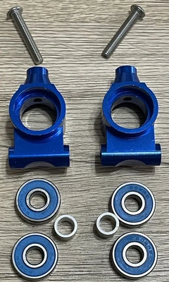 CNC ALLOY UPGRADE REAR HUB SET For Duratrax Firehammer Smartech Carson FG 1/5 RC - Image 1 of 4