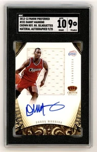2012 Preferred Danny Manning Crown Royale Silhouettes GU Patch Auto /25 SGC 9/10 - Picture 1 of 2