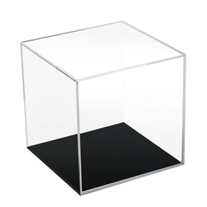 Klare Acryl einfache Selbstmontage Display Box mit schwarzem Sockel, abnehmbare Fig... - Bild 1 von 7