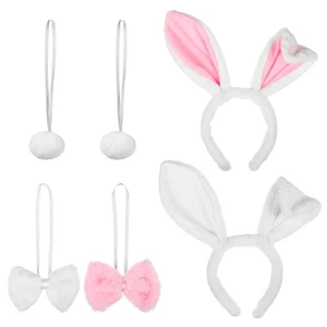 Headband Set Costume Accessories for Women Bunny Ear Hairband Party - Foto 1 di 12