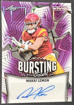 2025 Leaf Vivid Makai Lemon Bursting With Talent Autograph Auto /7 - #TA-ML1 - Image 1 of 2