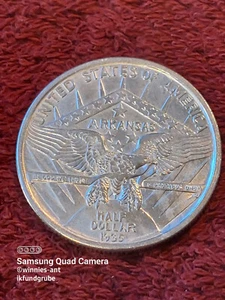 Silber Münze 1/2 Dollar USA 1935 Arkansas 1886 - 1986 (1) - Bild 1 von 2