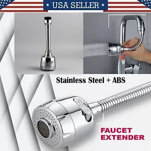Spray Sprayer Sink Tap Head Water 360° Saving Kitchen faucet extender Aerator US - Picture 1 of 13