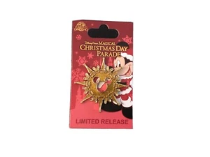 Disney Parks 2019 DLR WDW CHRISTMAS PARADE MICKEY SNOWFLAKE Limited Pin - Bild 1 von 2