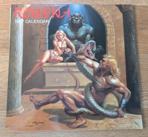 Hanging Wall Calendar 1987 Rowena Fantasy Reuse in 2026 Great Vintage - Picture 1 of 3
