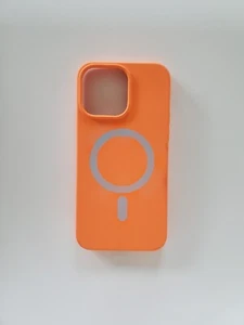 AMPD - Real Feel Soft Case with MagSafe for Apple iPhone 14 Pro Max - Orange - Picture 1 of 2