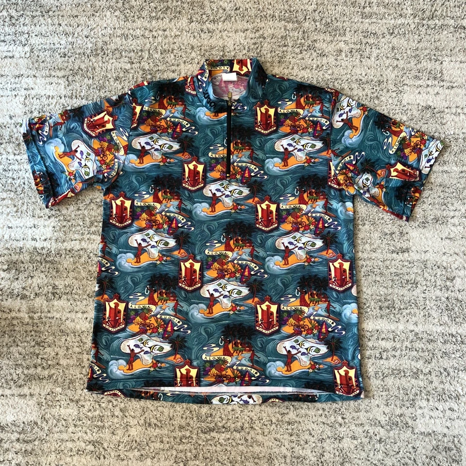 Camiseta deportiva de ciclismo Sugoi vintage años 90 talla L AOP estampado completo rara Foto 1 de 4