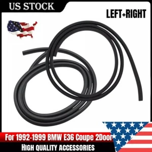 2pcs for BMW E36 Coupe 2 Door 2dr 51711977727 51712138957 LH+RH Door Seal Rubber - Foto 1 di 16