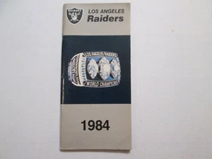 1984 Los Angeles Raiders Media Guide w/Marcus Allen & other HOF - Picture 1 of 1