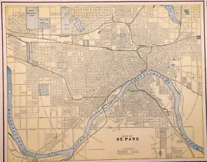 1898 City Map ~ St. PAUL, MINNESOTA (11x14)-#157 - Picture 1 of 1