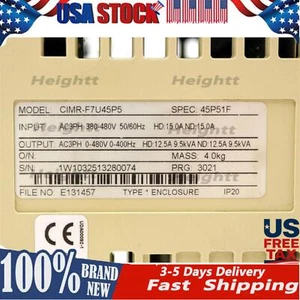 US FREE TAX 1pcs YASKAWA CIMR-F7U45P5 AC DRIVE - Picture 1 of 5