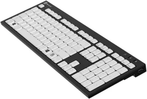 Logickeyboard with Braille 6 dot Alphabet • Nero Slimline, PC - Picture 1 of 5