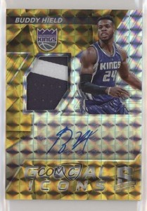 2016 Panini Spectra Global Icons Memorabilia Gold /10 Buddy Hield Rookie Auto RC