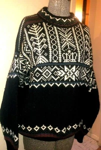 Vintage Dale of Norway 1997 Trondheim Nordic Wool Pullover Large Sweater - Picture 1 of 12