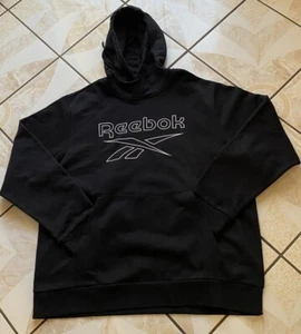 Reebok Mens Classics Vector Hoodie Sweatshirt, Black, Medium - Picture 1 of 7