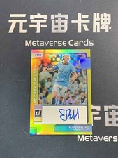 2022-23 Panini Donruss Erling Haaland Gold Prizm Signature Series Auto 6/10