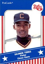 1991 Midwest League All-Stars ProCards #MWL6 Salomon Torres Dominican Republic