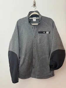 The North Face Jacket Men's Small Gray Gordon Lyons Fleece Snap Gorpcore Outdoor - Picture 1 of 11