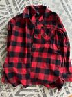 Madewell Black And Red Check Long Sleeve Button Down