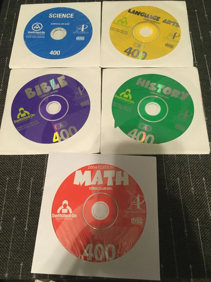 Switched on Schoolhouse, 4th grade 5’subject complete free ship, SOS AOP - Image 1 of 1