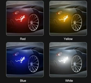 Adesivo auto PORTA RIFLETTORE GRANDE XL sticker riflettente geco audi BMW NUOVO - Foto 1 di 5