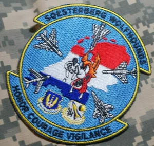 CAMP NEW AMSTERDAM USAF 32ND TFS WOLFHOUNDS Soesterberg: Honor Courage Vigilance - Picture 1 of 12