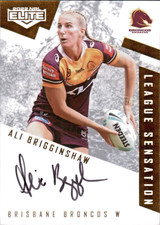Ali Brigginshaw 2022 NRL Elite League Sensation Auto #/60