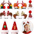 JUNEBRUSHS 6 Pairs Christmas Hair Clips Accessories Cute Reindeer Antlers Ears