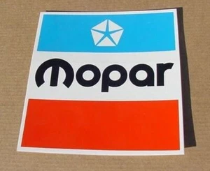 Calcomanía Mopar 6" Grande Cuadrada Logo NUEVA - Imagen 1 de 1