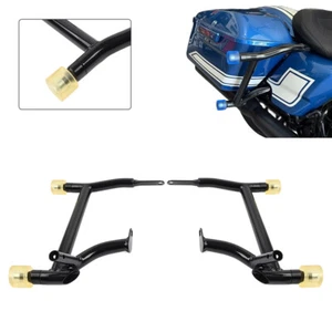 Saddlebag Guard Rails Crash Bar With Ball Fit Harley Road Street Glides 14-24 - Picture 1 of 9