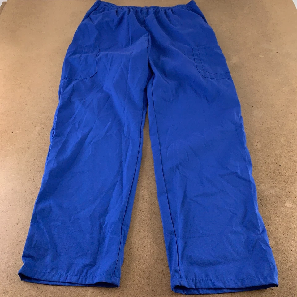 Pantalones Médicos Carga Cintura Elástica Azul Real Sello Unisex Talla Grande Moda Nuevos Foto 1 de 4