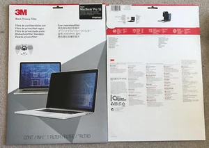 3M Black Privacy Filter Monitor Screen Protection 15" Apple MacBook Pro Anti - Afbeelding 1 van 2