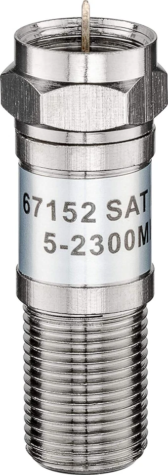 Goobay 67152 SAT Dämpfungsglied 10 dB F-Stecker F-Buchse SAT Kabel DC-Durchgang - Bild 1 von 1