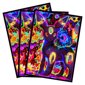 Trading Card Pokemon Umbreon CCG Card Sleeves 66X91mm Iridescent Standard Size - Picture 1 of 5