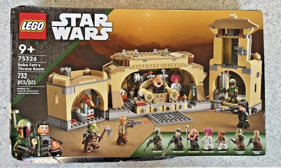 **NEW** RETIRED LEGO Star Wars 75326 Boba Fett's Throne Room *SEALED* BOX DAMAGE - Image 1 of 4
