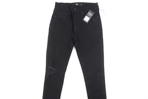 HUDSON BLACK 30 RIPPED CUT KNEE ZEV SKINNY SLIM STRETCH JEANS MENS NWT NEW - Picture 1 of 12