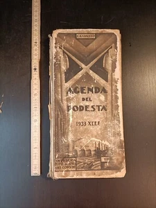 Agenda del podestà 1933, scritta. - D8 - Foto 1 di 6