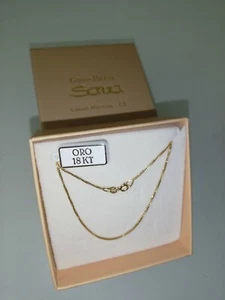 Collana girocollo veneziana cm 80 in oro giallo 750 18 kt GRAMMI 4.4 nuova - Foto 1 di 10