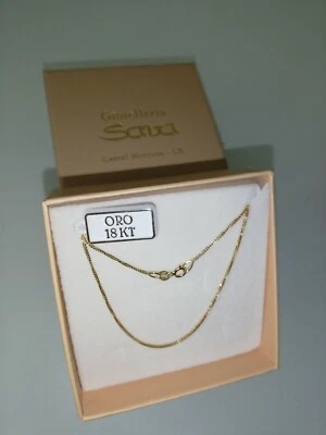 Collana girocollo veneziana cm 70 in oro giallo 750 18 kt GRAMMI 3.75 nuova - Immagine 1 di 4